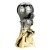 Trailblazer Male Football Trophy | Heavyweight | 230mm | Black & Gold - PA25263C