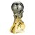 Trailblazer Female Football Trophy | Heavyweight | 160mm | Black & Gold - PA25264A