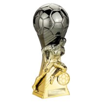 Trailblazer Female Football Trophy | Heavyweight | 190mm | Black & Gold