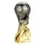 Trailblazer Female Football Trophy | Heavyweight | 190mm | Black & Gold - PA25264B