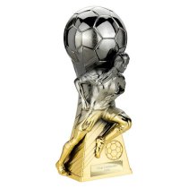 Trailblazer Female Football Trophy | Heavyweight | 230mm | Black & Gold
