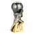 Trailblazer Female Football Trophy | Heavyweight | 230mm | Black & Gold - PA25264C