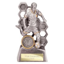 Dynamo Male Football Trophy | 130mm | Silver & Gold