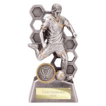 Dynamo Male Football Trophy | 150mm | Silver & Gold