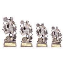 Dynamo Male Football Trophy | 190mm | Silver & Gold