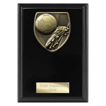 Cobra Plaque Football Boot & Ball Trophy | 150mm | Black