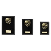 Cobra Plaque Football Boot & Ball Trophy | 175mm | Black