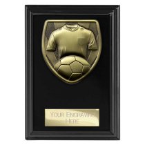 Cobra Plaque Football Shirt & Ball Trophy | 125mm | Black