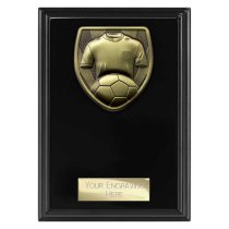 Cobra Plaque Football Shirt & Ball Trophy | 150mm | Black
