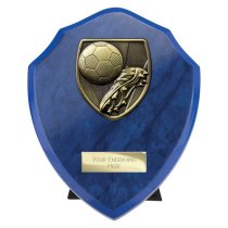 Cobra Shield Football Boot & Ball Trophy | 150mm | Blue