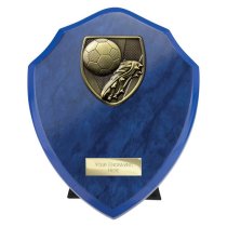 Cobra Shield Football Boot & Ball Trophy | 175mm | Blue