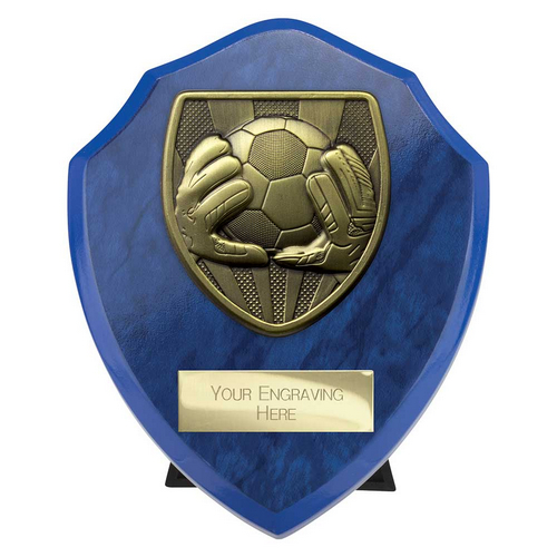 Cobra Shield Football Goalkeeper Trophy | 125mm | Blue