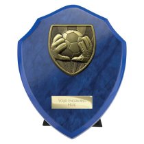 Cobra Shield Football Goalkeeper Trophy | 150mm | Blue