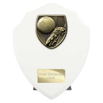 Cobra Shield Football Boot & Ball Trophy | 175mm | White