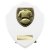 Cobra Shield Football Shirt & Ball Trophy | 150mm | White - PT24206C