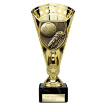 Cobra Star Football Boot & Ball Trophy | 210mm | Gold