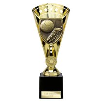 Cobra Star Football Boot & Ball Trophy | 230mm | Gold