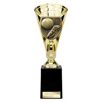 Cobra Star Football Boot & Ball Trophy | 255mm | Gold