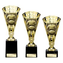 Cobra Star Football Shirt & Ball Trophy | 255mm | Gold