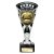 Cobra Star Football Shirt & Ball Trophy | 210mm | Black & Silver - TR24206A