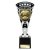 Cobra Star Football Shirt & Ball Trophy | 230mm | Black & Silver - TR24206B