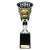 Cobra Star Football Shirt & Ball Trophy | 255mm | Black & Silver - TR24206C