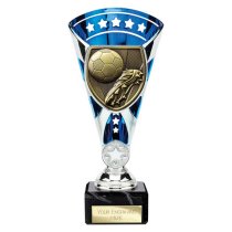 Cobra Star Football Boot & Ball Trophy | 210mm | Blue