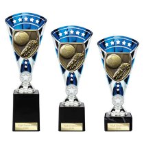 Cobra Star Football Boot & Ball Trophy | 255mm | Blue
