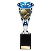 Cobra Star Football Boot & Ball Trophy | 255mm | Blue
