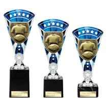 Cobra Star Football Shirt & Ball Trophy | 255mm | Blue