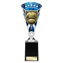 Cobra Star Football Shirt & Ball Trophy | 255mm | Blue