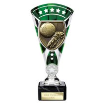 Cobra Star Football Boot & Ball Trophy | 210mm | Green