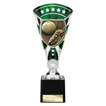 Cobra Star Football Boot & Ball Trophy | 230mm | Green