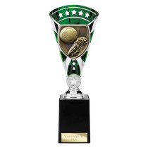Cobra Star Football Boot & Ball Trophy | 255mm | Green