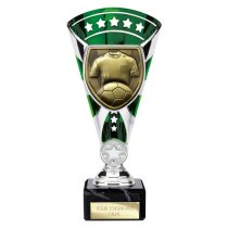 Cobra Star Football Shirt & Ball Trophy | 210mm | Green