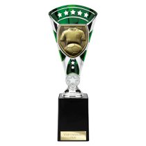 Cobra Star Football Shirt & Ball Trophy | 255mm | Green