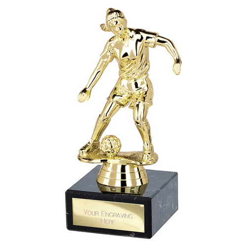 Dominion Female Football Trophy | 140mm | Gold