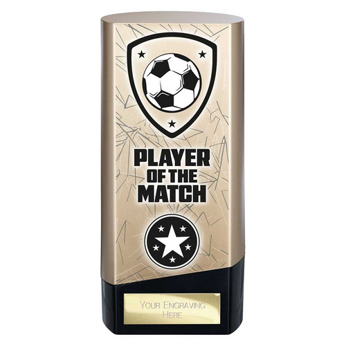 Prime Heavyweight Football Trophy | Player of the Match | 160mm | Gold