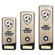 Prime Heavyweight Football Trophy | Most Improved Player | 220mm | Gold