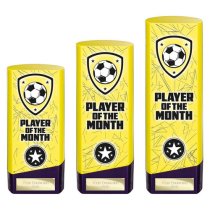 Prime Heavyweight Football Trophy | Player of the Month | 190mm | Yellow