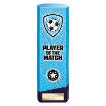 Prime Heavyweight Football Trophy | Player of the Match | 220mm | Blue