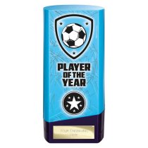 Prime Heavyweight Football Trophy | Player of the Year | 160mm | Blue
