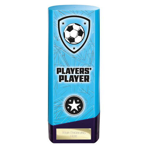 Prime Heavyweight Football Trophy | Players Player | 190mm | Blue