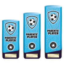 Prime Heavyweight Football Trophy | Parents Player | 160mm | Blue