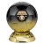 Elite Football Trophy | Heavyweight | Parents Player | 205mm | Black & Gold - PM25403D