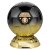 Elite Football Trophy | Heavyweight | Player of the Match | 185mm | Black & Gold - PM25406C
