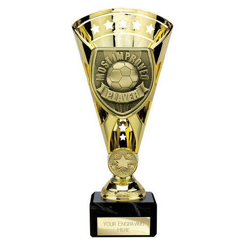 Cobra Star Football Trophy | Most Improved Player | 210mm | Gold