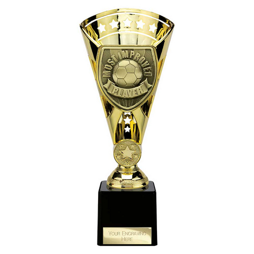 Cobra Star Football Trophy | Most Improved Player | 230mm | Gold