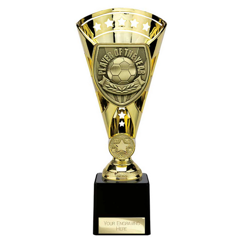 Cobra Star Football Trophy | Player of the Year | 230mm | Gold