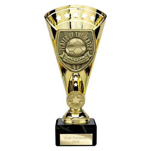 Cobra Star Football Trophy | Player of the Match | 210mm | Gold